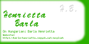 henrietta barla business card